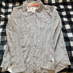 PLAID button down